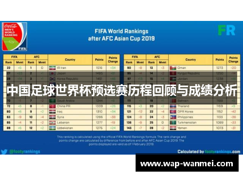 中国足球世界杯预选赛历程回顾与成绩分析