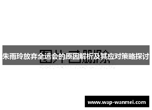 朱雨玲放弃全运会的原因解析及其应对策略探讨
